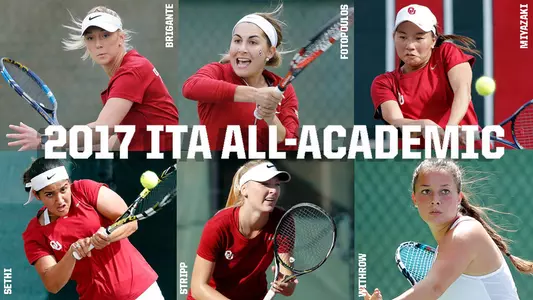Six Sooners Named ITA All-Academic Team
