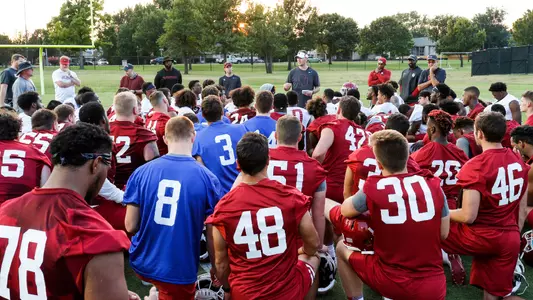 Sooners Hold First Practice Under Riley