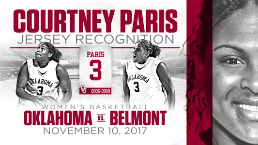 Paris to Return to OU For Jersey Honoring Nov. 10