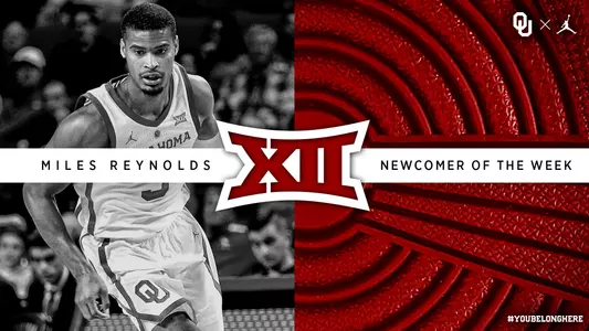 Reynolds Named Big 12 Newcomer of the Week