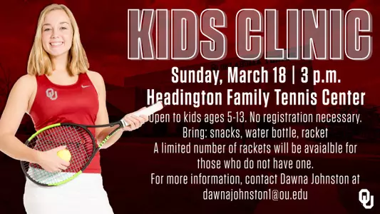 Sooners to Host Free Kids Clinic Sunday