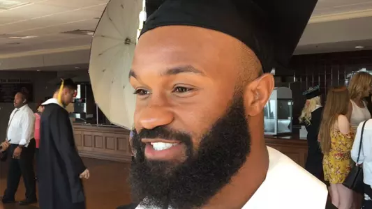 Perine Returns to Receive His Degree