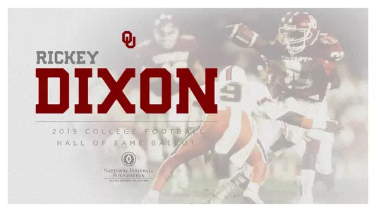Rickey Dixon on 2019 College Football HOF Ballot