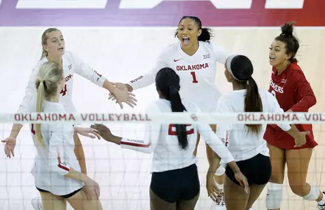 11/13/2019 Oklahoma vs Texas Tech women’s volleyball. Photo by Ty Russell