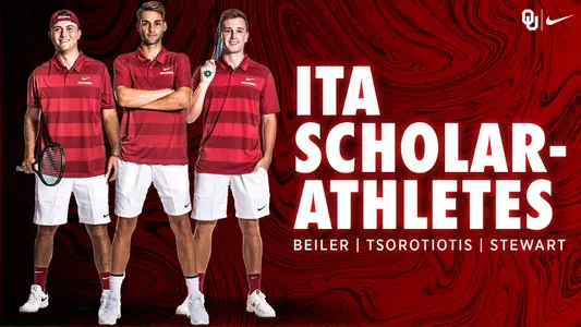 Three Sooners Earn ITA Scholar-Athlete Status