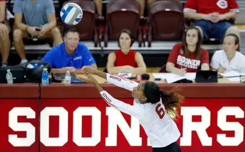 08/24/2019 Oklahoma volleyball scrimmage. Photo by Ty Russell