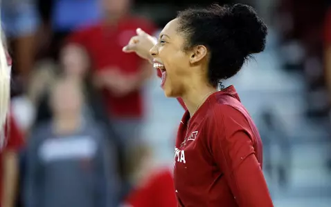 08/24/2019 Oklahoma volleyball scrimmage. Photo by Ty Russell