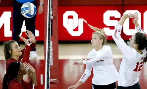 08/24/2019 Oklahoma volleyball scrimmage. Photo by Ty Russell