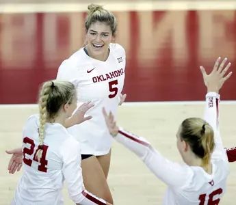 08/24/2019 Oklahoma volleyball scrimmage. Photo by Ty Russell
