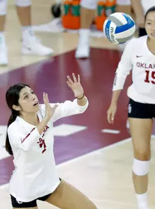 08/24/2019 Oklahoma volleyball scrimmage. Photo by Ty Russell