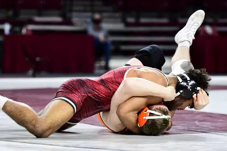 02/07/2021 Oklahoma v Oklahoma State wrestling. Photo by Joshua R. Gateley