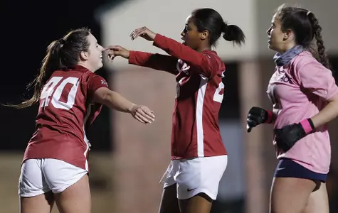 02/26/2021 Oklahoma vs OCU soccer. Photo by Ty Russell