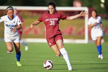 08/09/2021 Oklahoma v Air Force Soccer. Photo by Joshua R. Gateley