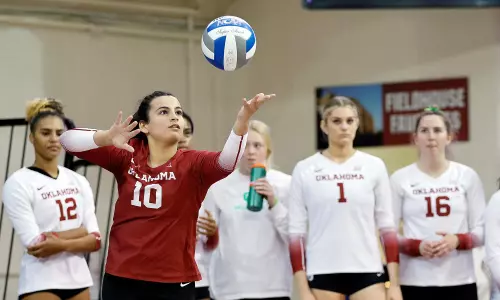 10/19/2022 Oklahoma vs Kansas State volleyball. Photo Ty Russell