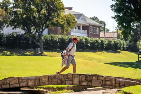 Oklahoma men's golf competes on day one of the Ben Hogan Collegiate Invitational at Colonial Country Club in Fort Worth, Texas.