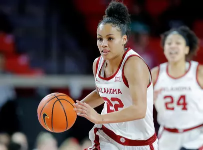 12/072021 Oklahoma vs Eastern Michigan womenâ??s basketball. Photo by Ty Russell
