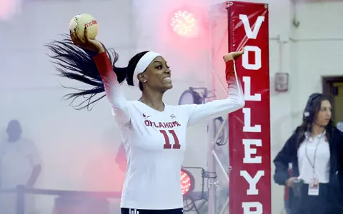 11/09/2022 Oklahoma vs Texas Tech volleyball. Photo Ty Russell
