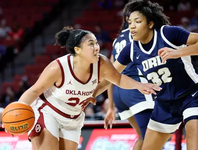 11/07/2022 Oklahoma vs Oral Roberts womenâ??s basketball. Photo by Ty Russell