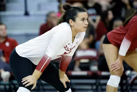 8/27/2022 Oklahoma vs Iowa volleyball. Photo Ty Russell