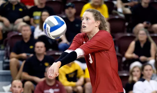 8/27/2022 Oklahoma vs Iowa volleyball. Photo Ty Russell