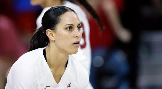 09/28/2022 Oklahoma vs Kansas volleyball. Photo Ty Russell