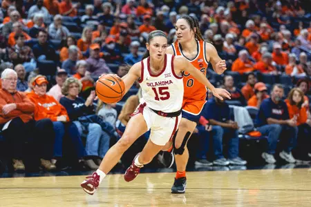 11/19/23 - Oklahoma Women’s Basketball vs. Virginia (Photo by Ryan M. Kelly)