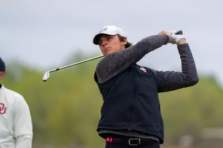 OU men's golf on day two of the 2023 Big 12 Championship at Prairie Dunes Country Club in Hutchinson, Kan.
