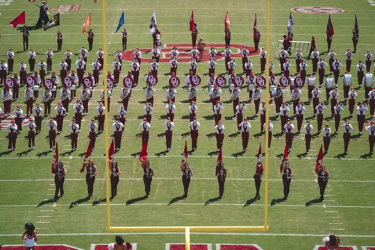 NORMAN, OK - September 14, 2024 - The Pride of Oklahoma during the game between the Tulane Green Wave and the Oklahoma Sooners at Gaylord Family - Oklahoma Memorial Stadium in Norman, OK. Photo By Morgan Givens/University of Oklahoma