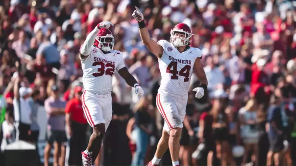 COLUMBIA, SC - October 18, 2025 - Oklahoma Defensive Lineman Taylor Wein (#44) during the game between the South Carolina Gamecocks and the Oklahoma Sooners at Williams-Brice Stadium in Columbia, SC. Photo By Morgan Givens/University of Oklahoma