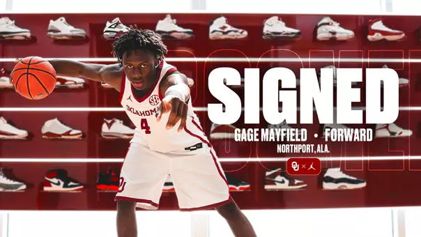 Signing day graphic for Gage Mayfield for the 2026 NSD