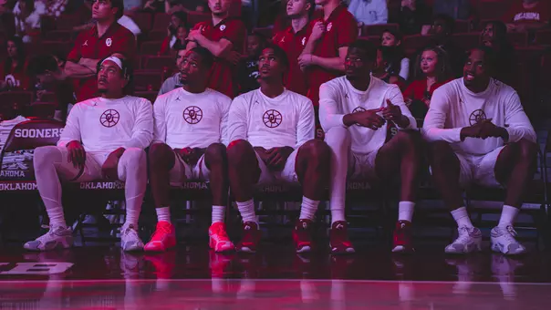 Starting five photo prior to the game against Saint Francis
