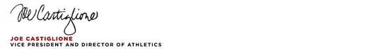 Joe Castiglione Signature
