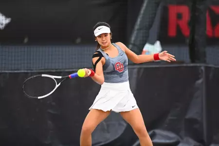 Ounmuang forehand return vs. Arkansas