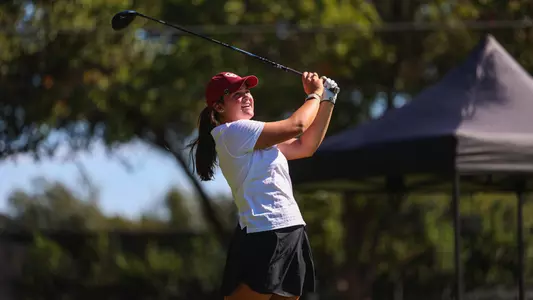 Savannah Barber completes at swing at the 2024 Charles Schwab Women's Collegiate