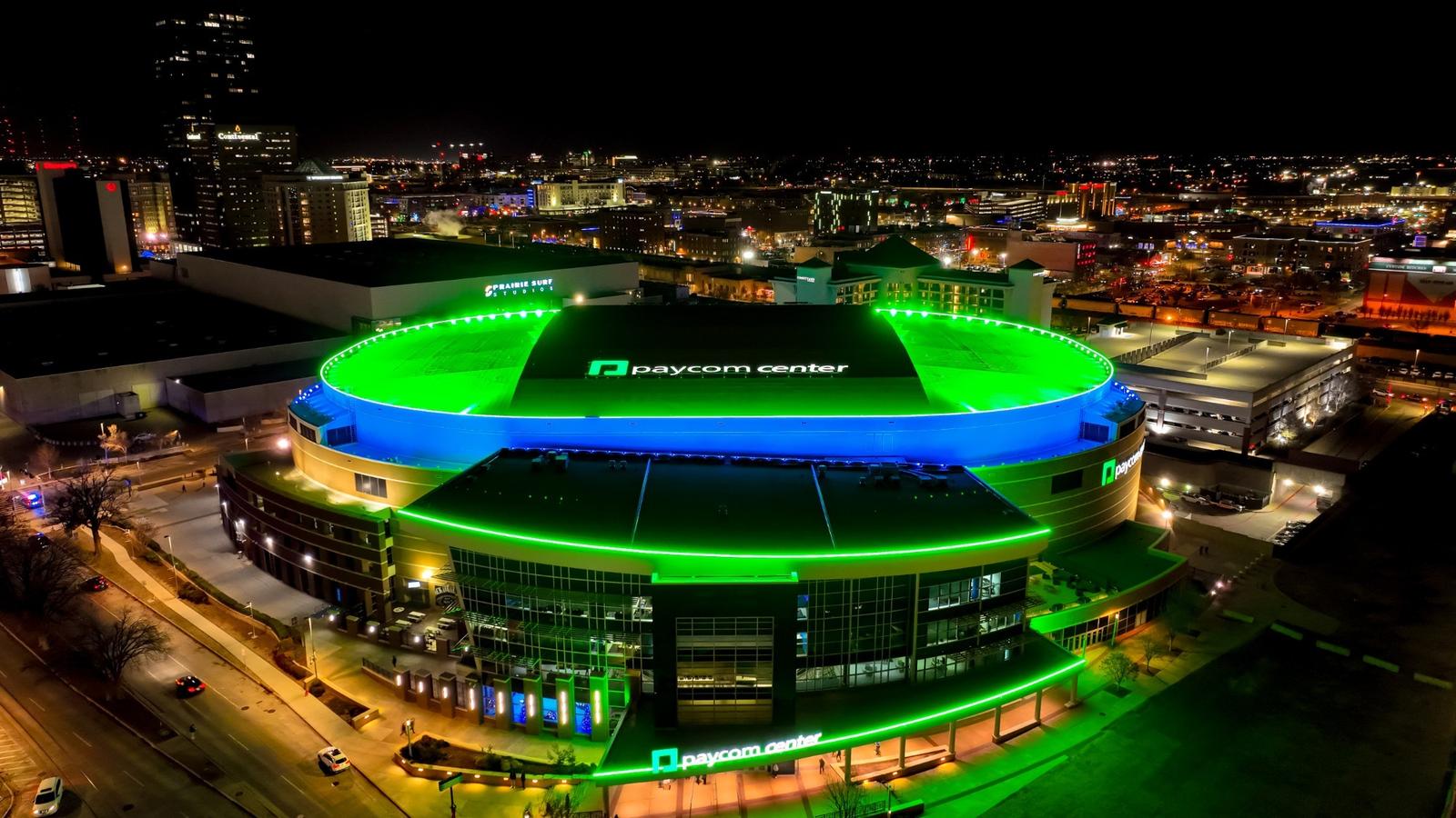 Paycom Center at Night