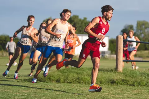 STILLWATER, OK - August 30, 2024 - Jack Vincent during the Cowboy Preview race in Stillwater, OK. Photo By Peyton Martin