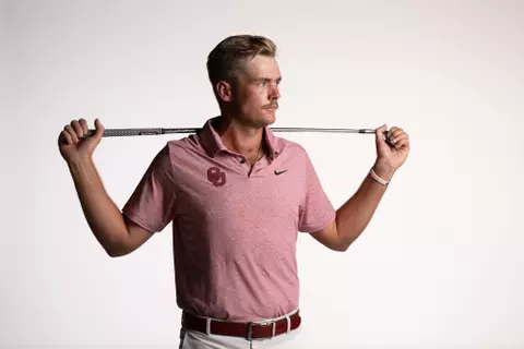NORMAN, OK - September 05, 2024 - Stephen Campbell Jr. during Oklahoma Sooners Men's Golf media day in Norman, OK. Photo By Brendall Vargas/University of Oklahoma