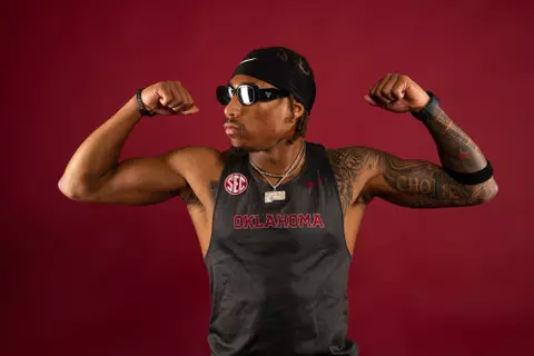 NORMAN, OK - December 04, 2024 - BJ Green during Oklahoma Sooners Track & Field media day in Norman, OK. Photo By OU Photo/University of Oklahoma