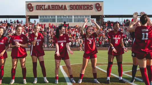 High five line prior to the game against Oklahoma State