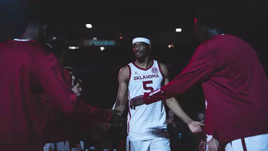 Mohamed Wague going through the high-five line against Kansas City