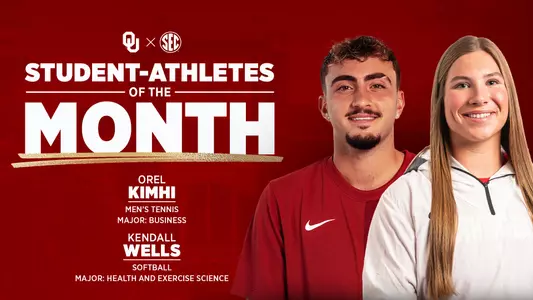 January Student-Athletes of the Month: Orel Kimhi (Men's Tennis) and Kendall Wells (Softball)