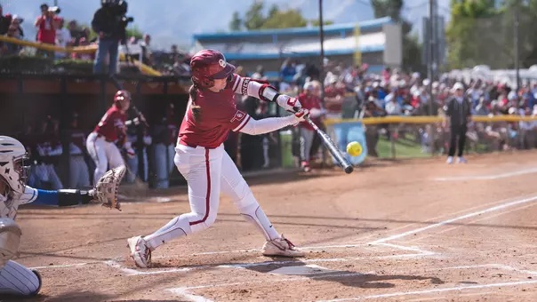 Kendall Wells hitting a home run in the 11-1 win against No. 14/20 Duke