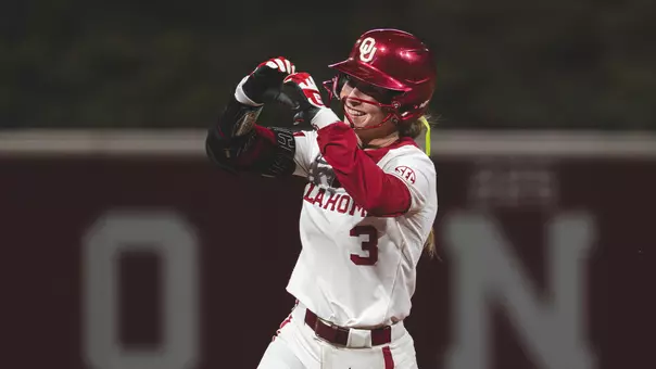Chaney Helton rounding the bases after hitting a home run against Alabama State