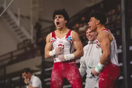 NORMAN, OK - February 28, 2026 - Brandon Zepeda-Orth during the game between the Nebraska Cornhuskers and the Oklahoma Sooners at McCasland Field House in Norman, OK. Photo By Morgan Givens/University of Oklahoma