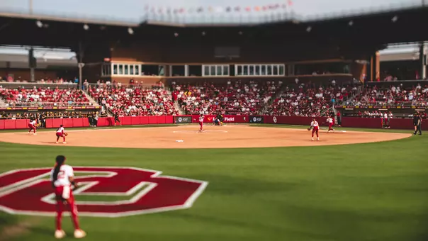 Wide shot of Love's Field from center