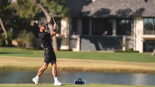 OKLAHOMA CITY, OK - October 21, 2024 - Ryder Cowan during The Jackson T. Stephens Cup at the Oklahoma City Golf and Country Club in Oklahoma City, Oklahoma. Photo By Jacob Wood/University of Oklahoma
