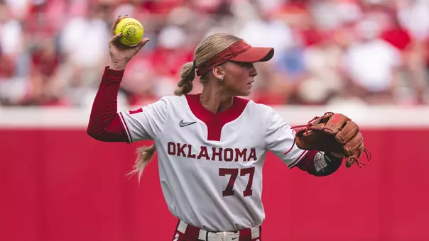 Sydney Barker throwing the ball across the infield during a game against Georgia