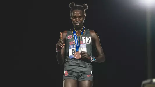 Cheruto Bronze at SEC Outdoors, Lead