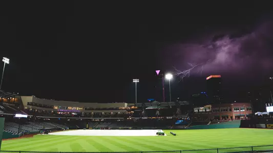 Lead, Bricktown Ballpark Weather Delay
