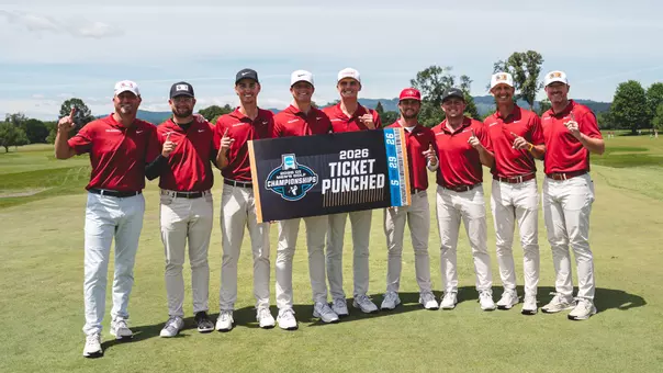 Men's Golf, ticket punched, 2026